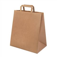 Пакет бумажный QUADRATA L, крафт, плотность 80 г/м2, 37 х 32 х 20 cм