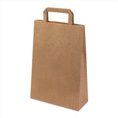 Пакет бумажный QUADRATA S, крафт, плотность 80 г/м2, 33 х 22 х 9 cм